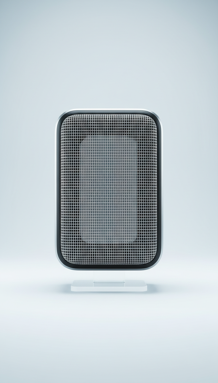 enceinte compacte finition métal brossé