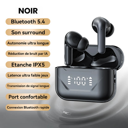 FITTEK A17 Pro écouteurs de traduction intelligents sans fil Bluetooth